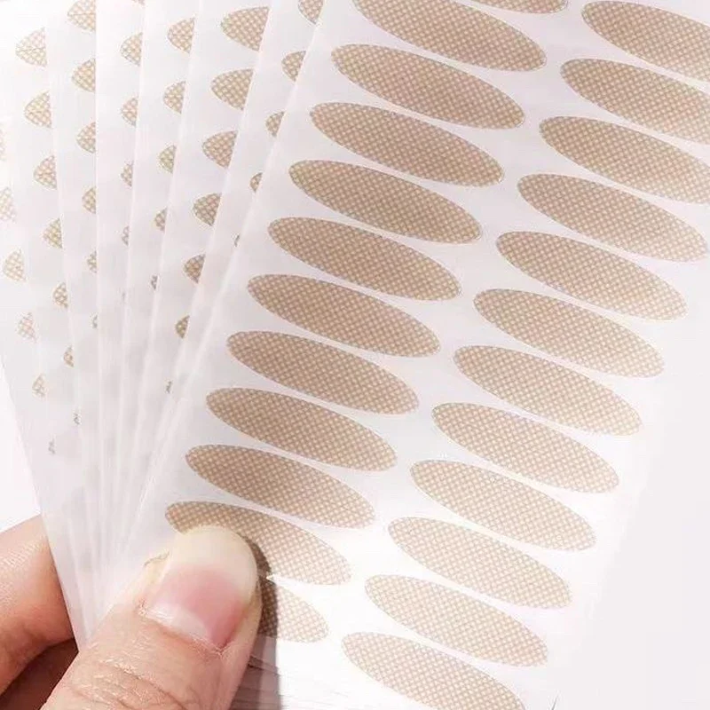 10-50 แผ่นลูกไม้ตาข่ายรูปมะกอกวางรูปที่มองไม่เห็น Double Fold Eyelid Shadow สติกเกอร์เทปความงามแต่งหน้าตา