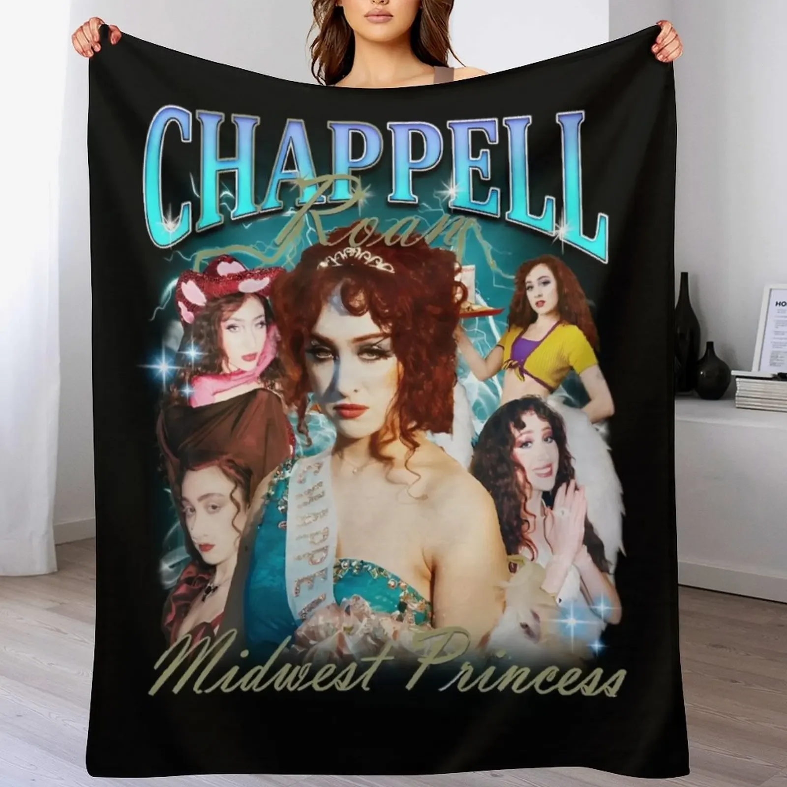 

Chappell Roan - Midwest Princess Throw Blanket Luxurious Soft Blanket Holiday Gift for Family