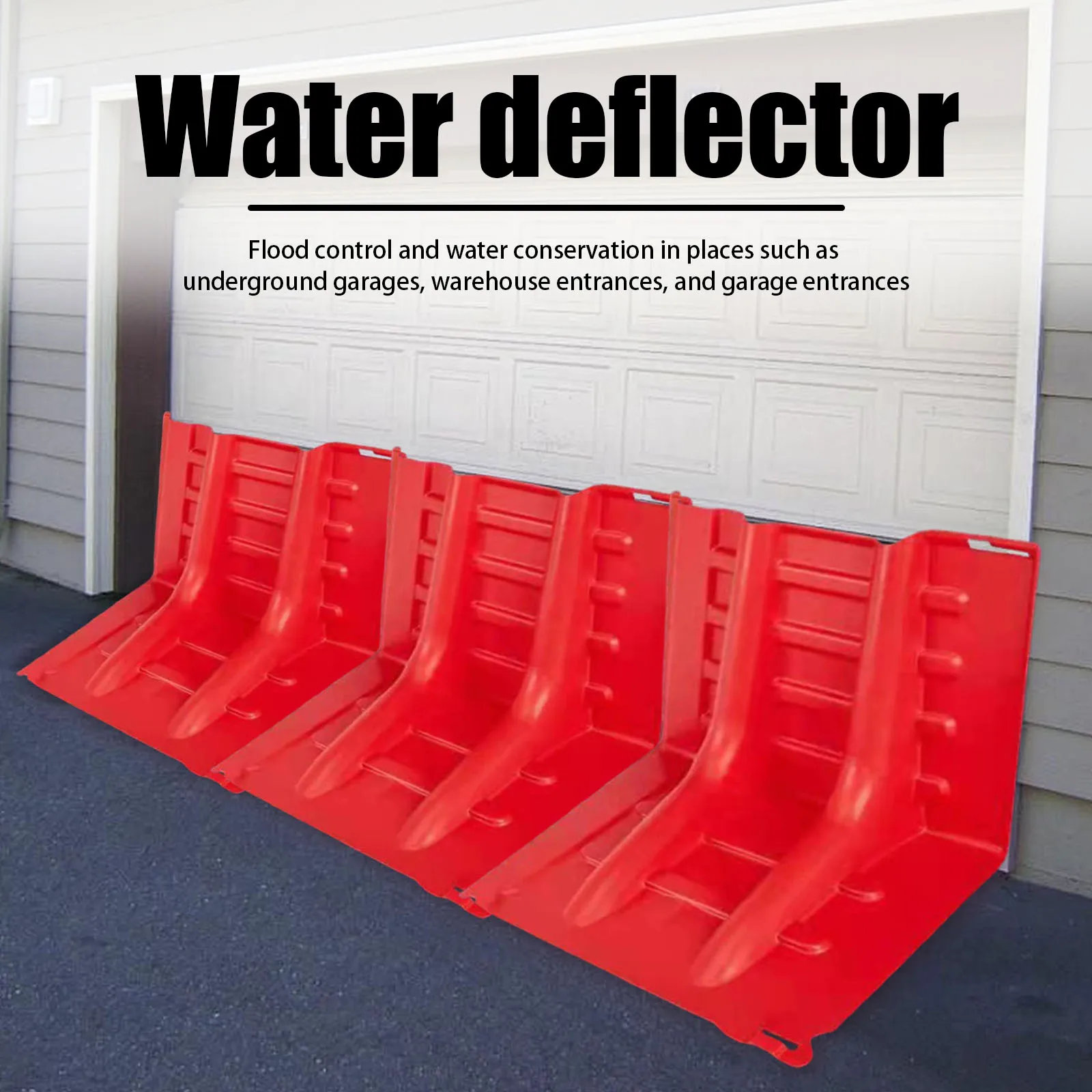 L-Shaped Flood Protection Barrier ABS Flood Prevention Flood Board for Household Flood Control Baffles