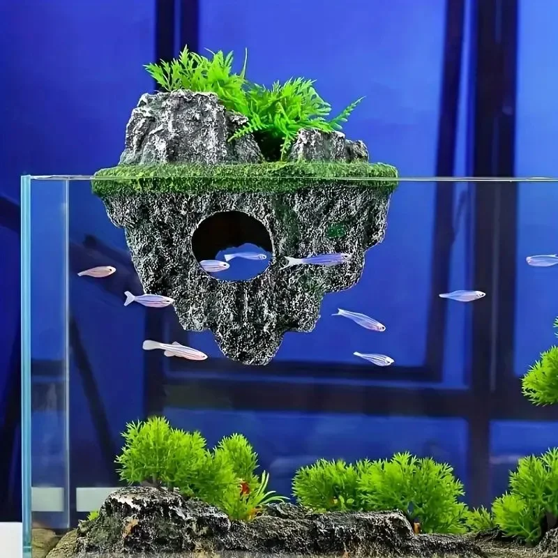 Aquarium Mikro Dekoration Steingarten Retro Klettern Haustier Aquarium Landschaftsbau Ornamente Stein Garnelen Versteck Haus