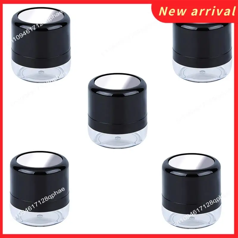 N89R Пустая рассыпчатая коробка для пудры, коробка для пудры для макияжа, портативная зеркальная коробка для рассыпчатой пудры, зеркальная основа для путешествий своими руками