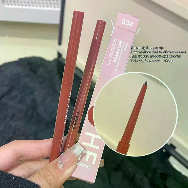 10 Kolorów Kredka do Oczu Wodoodporna Długotrwała Czarna Brązowa Łatwa w Aplikacji Cień do Powiek Kontur w Sztyfcie Makijaż Jedwabnika
