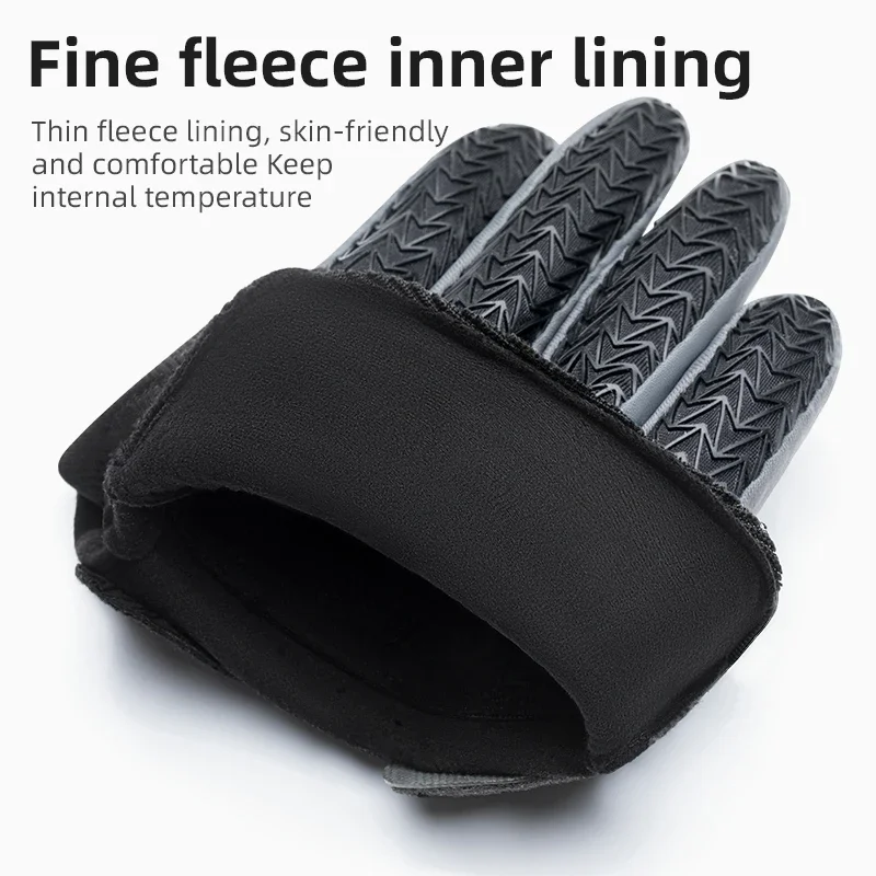 ROCKBROS Spring Cycling Gloves Full Finger Breathable Anti-Slip Bicycle Gloves for Men Women Mountain Road Bike Riding Gear