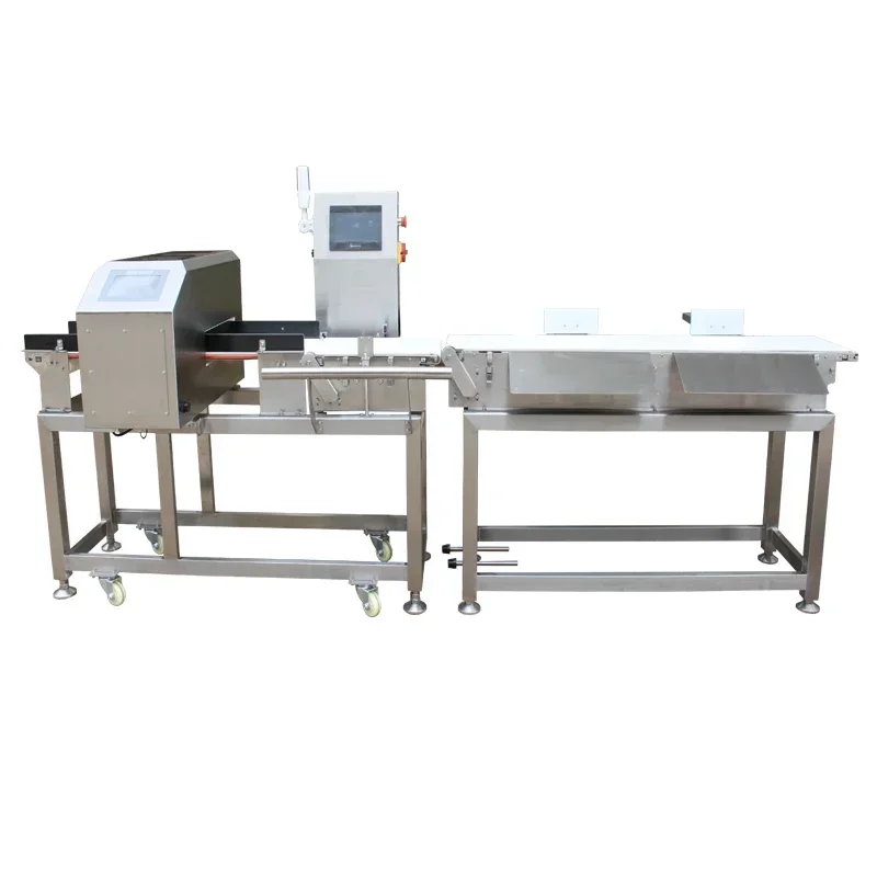 Customized Conveyor Belt Combo Metal Detector and Check Weigher Price