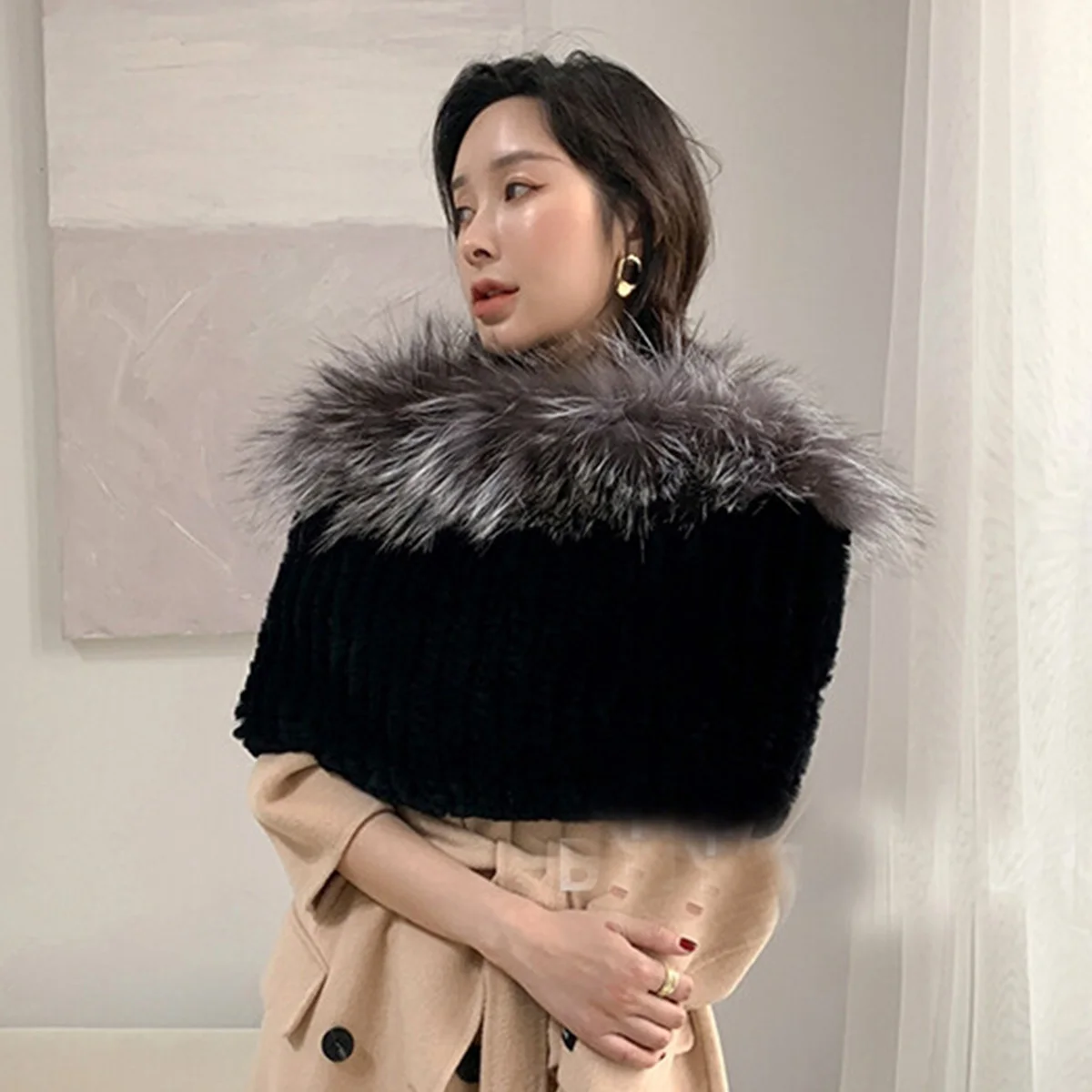 Real Fox Fur Scarf Women's Winter Scarf Neck Warmer Warm Genuine Fur Scarf For Men Hot Sale Large Size FEIMANYUAN