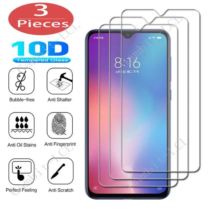 

3Pcs Protection Glass For Xiaomi Mi 9 Lite SE 9T Pro Mix 3 5G 2S 2 Play Black Shark 2 3 4 Tempered Screen Protective Cover Film