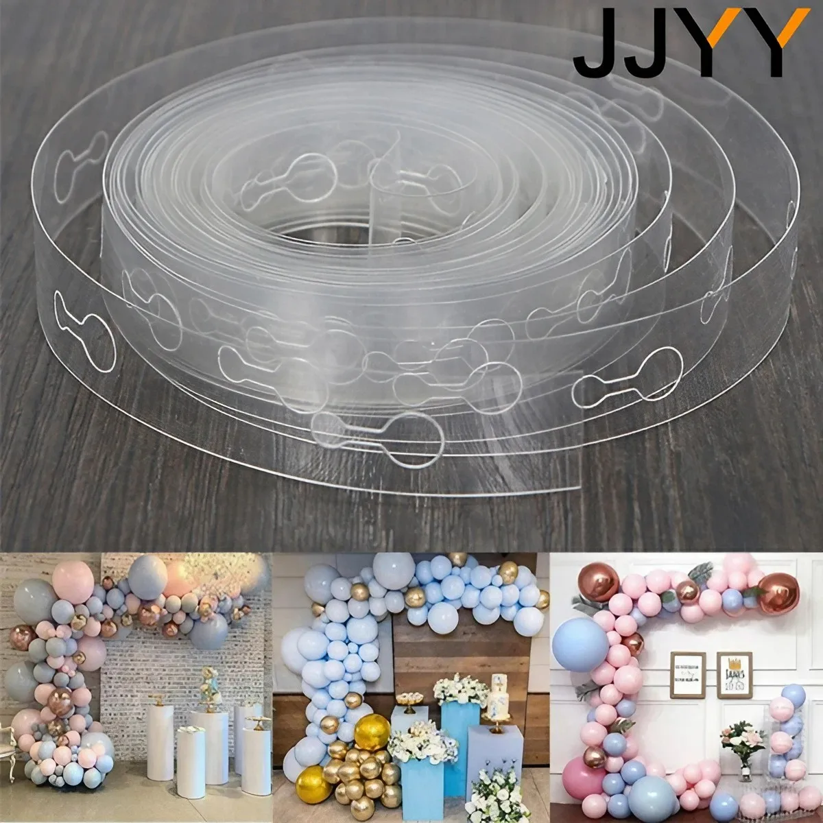 JJYY Wedding Birthday Festival Party Background Decoration Balloon Arch Chain 1 Roll