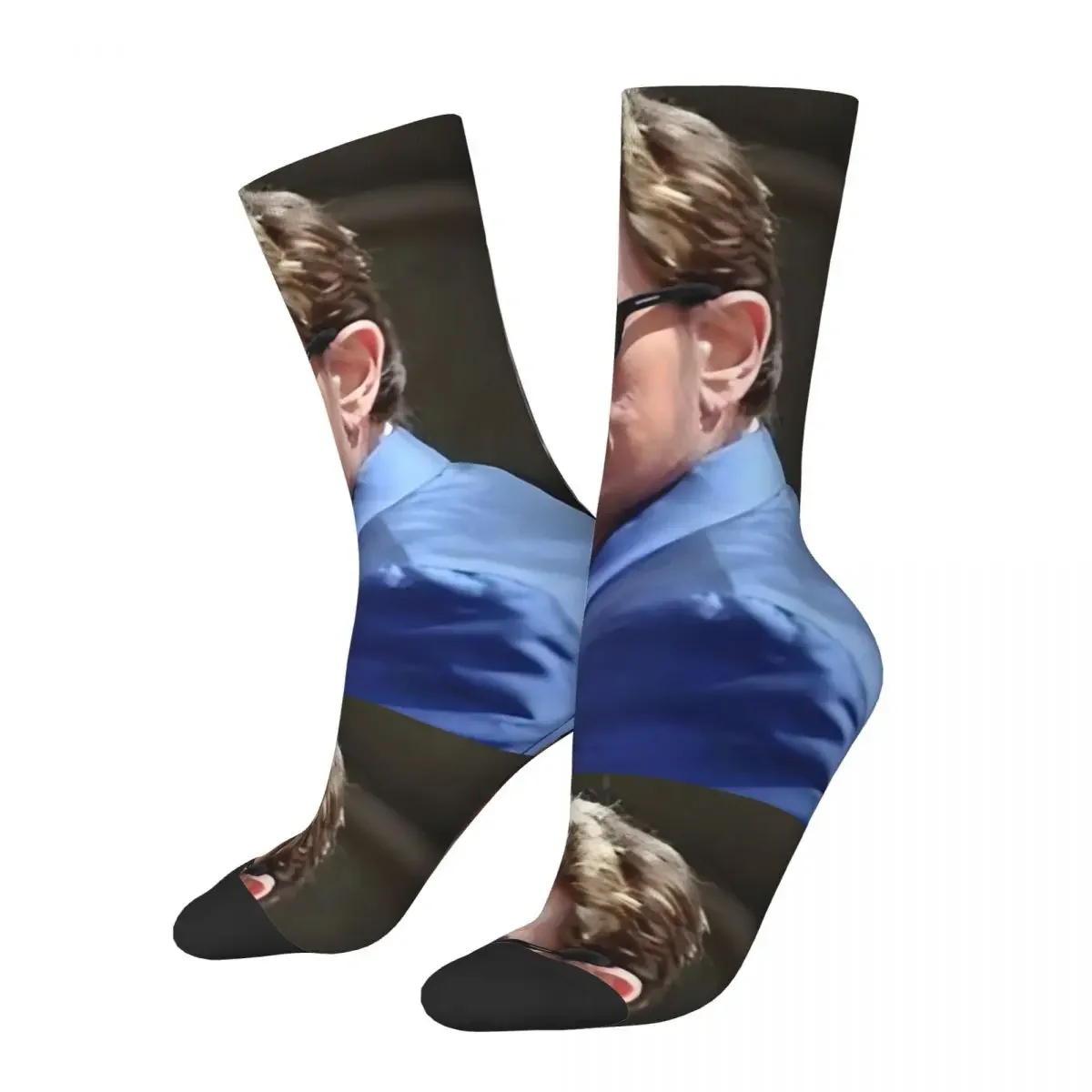 Funny Happy Hallyday Scoop Men's Socks Vintage Harajuku Hallyday Hip Hop Novelty Sock Gift Printed