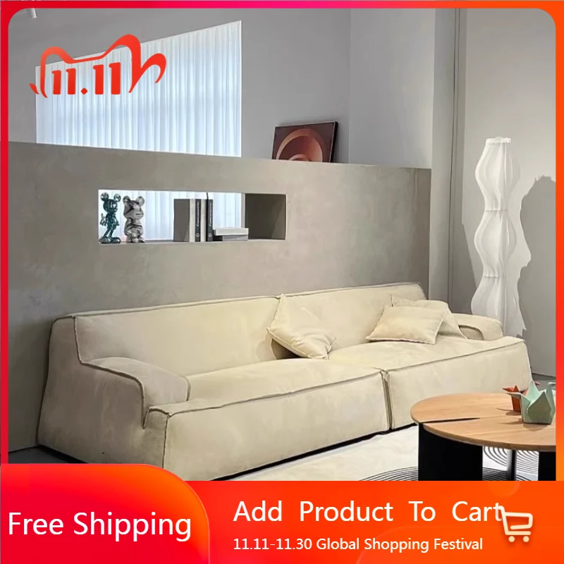 

Designer Floor Living Room Sofas Minimalist Vintage Individual Bean Bag Living Room Sofas Light Luxury Lazy Divano Furniture