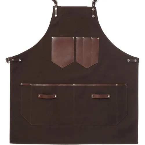 Medusa Forma Pendant Master Chef-Barista-Cook-Barber-Tattoo-Waiter Apron Brown