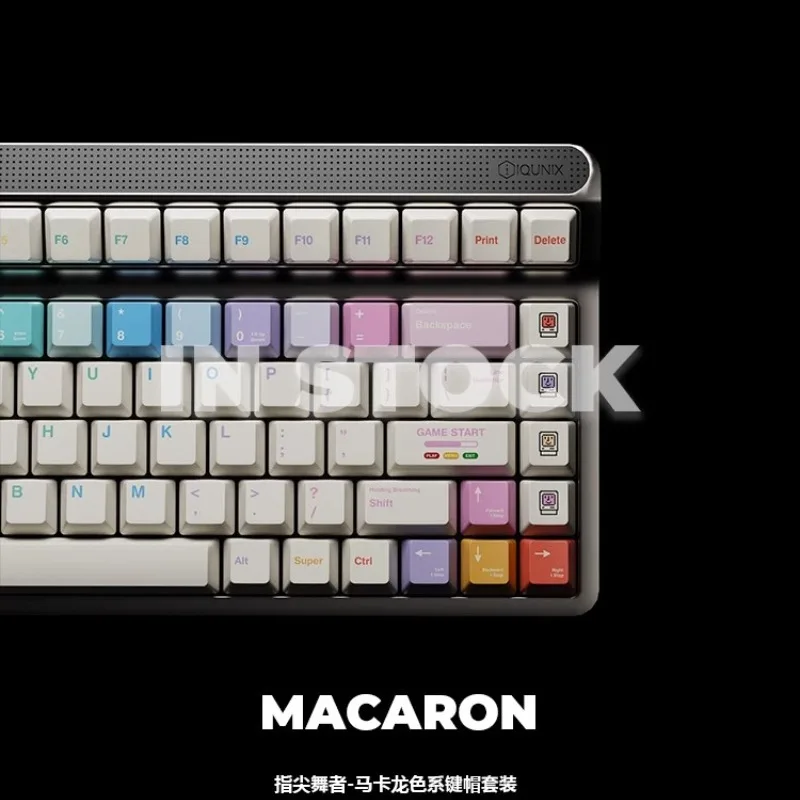 Macaron-Dancer Keycaps Set 146 Keys En/Jp-Alpha Kit Cherry Profile PBT Dye Sublimation Mechanical Keyboard Peripheral Keycaps