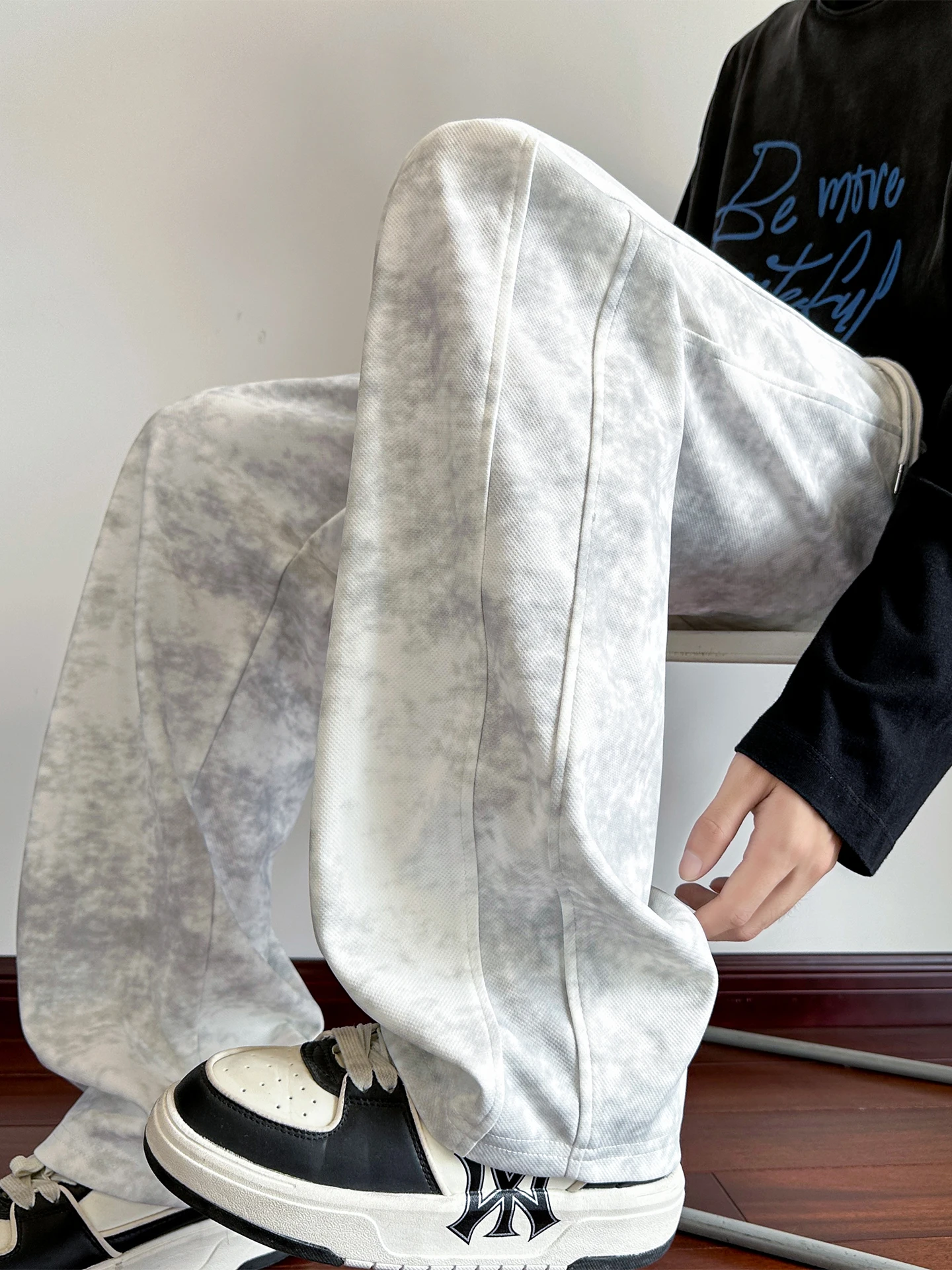 

Мужские повседневные брюки Thiened Fce, свободные брюки с прямыми штанинами, спортивные штаны, осень-зима, брендовые спортивные штаны Faion