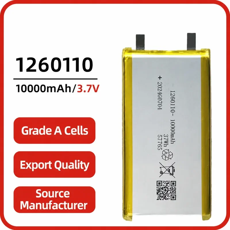 for Huahao HH1260110 Polymer Lithium Battery 10000mAh 9000mAh  Fast Charging Cell