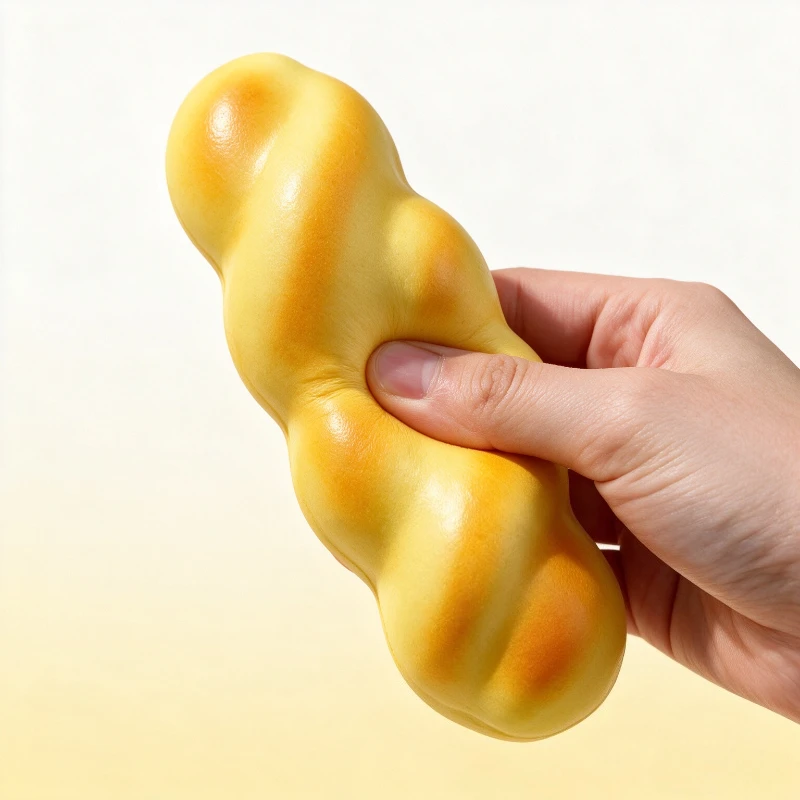 Twisted Dough Squeeze Toy Wet Soft Texture Sensory Fidgets Simulated Bread Squishy Hand Exercise Stress Reliever Gift for Adults