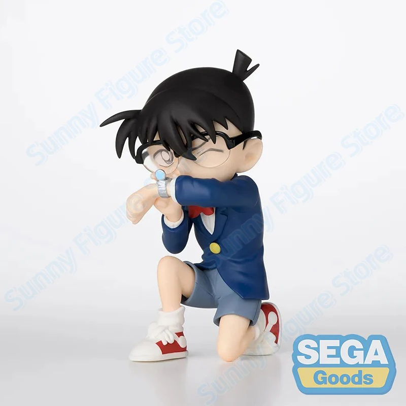Em estoque 100% original sega detetive conan 9cm bonito conan edogawa anime figura de ação brinquedos colecionáveis pvc modelo hobby presente