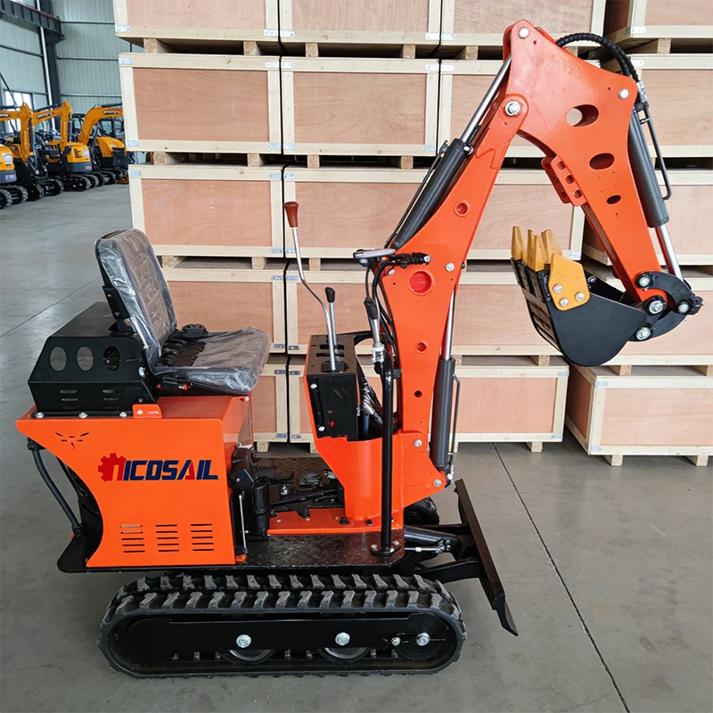 

Nicosai Garden Mini Excavator OKW08 Hydraulic Crawler Small Excavator with Dozer Blade