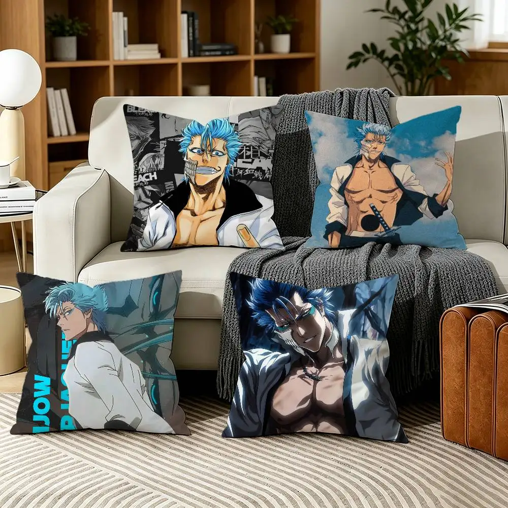 B-Bleachs Grimmjow Jaegerjaques Pillow Case for Sofa Living Room Home office Decor Protective Cover