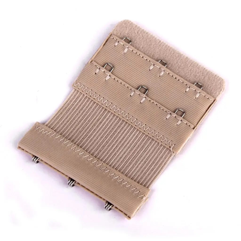 Comfortable Bra Extender Adjustable Three Row Hook Extension Strap Lingerie Accessory for Women Bra