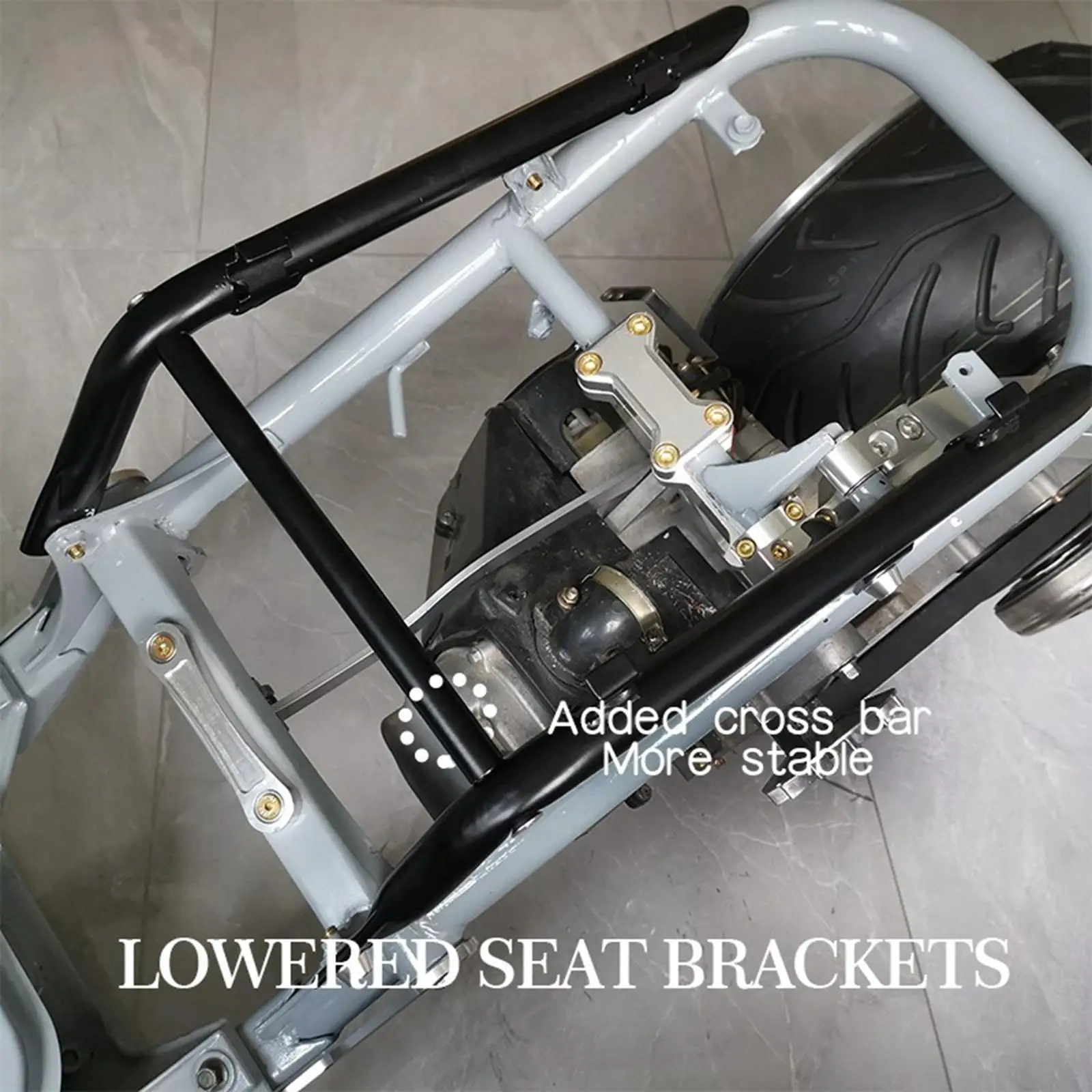 

Easy Install Lowered Motorcycle Seat Frame Bar for Honda Ruckus NPS50 Zoomer AF58 Sturdy Accessories
