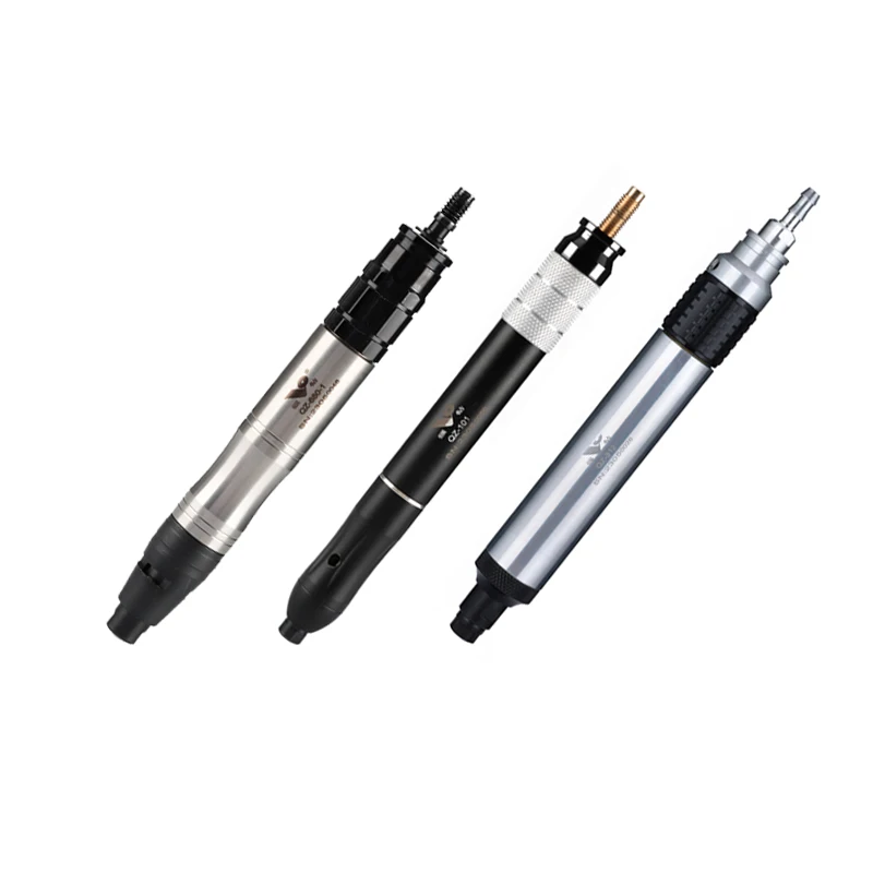 Zestaw pneumatycznych mikro szlifierek pneumatycznych precyzyjnych do polerowania, pneumatyczna szlifierka kątowa typu ołówek do prac rzemieślniczych i precyzyjnych.