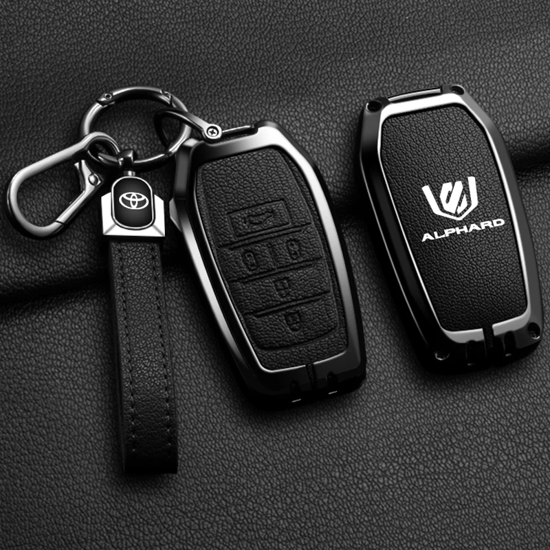 

Car Key Fob Cover Case Protector Shell for Toyota Prado Land Cruiser Camry Alphard VELLFIRE PREVIA Auto Keychain Accessories