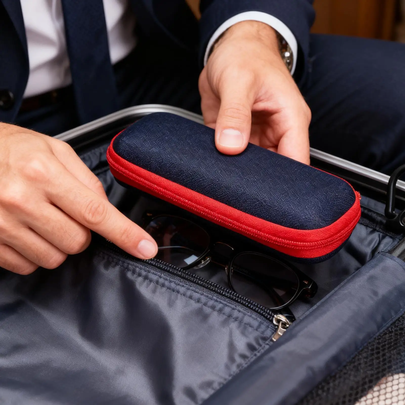 حافظة نظارات العين من قماش الدنيم بتصميم Eaywear صندوق واقي نظارات القراءة حافظة صلبة للرجال والنساء والفتيات والشباب والمراهقين والسفر المنزلي