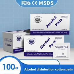 Alcohol disinfection cotton pads disposable alcohol cotton pads tableware office supplies cleaning and nail art wet tissue paper