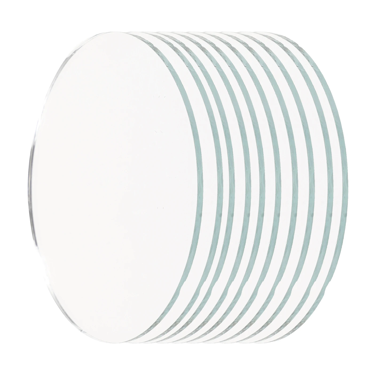 

10 Pcs The Circle Round Lens Travel Cosmetics Mirror Mini Mirrors for Crafts