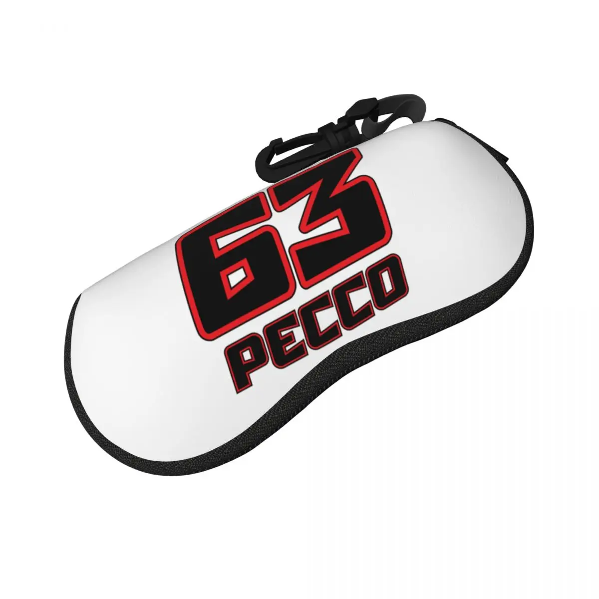 Pecco Bagnaia 63 Shell Glasses Case Protector صندوق النظارات الشمسية للنساء والرجال حقيبة النظارات الناعمة