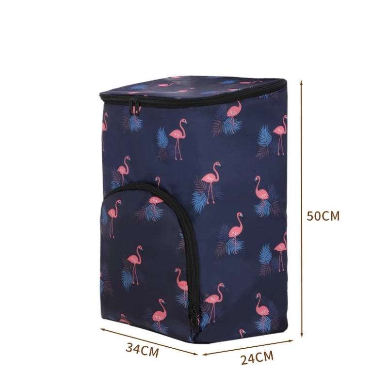 Customizable ‌Folding Cart with Seat, Non-Slip Grocery Trolley, Thermal Insulated Hauler, Compact Foldable Caddy