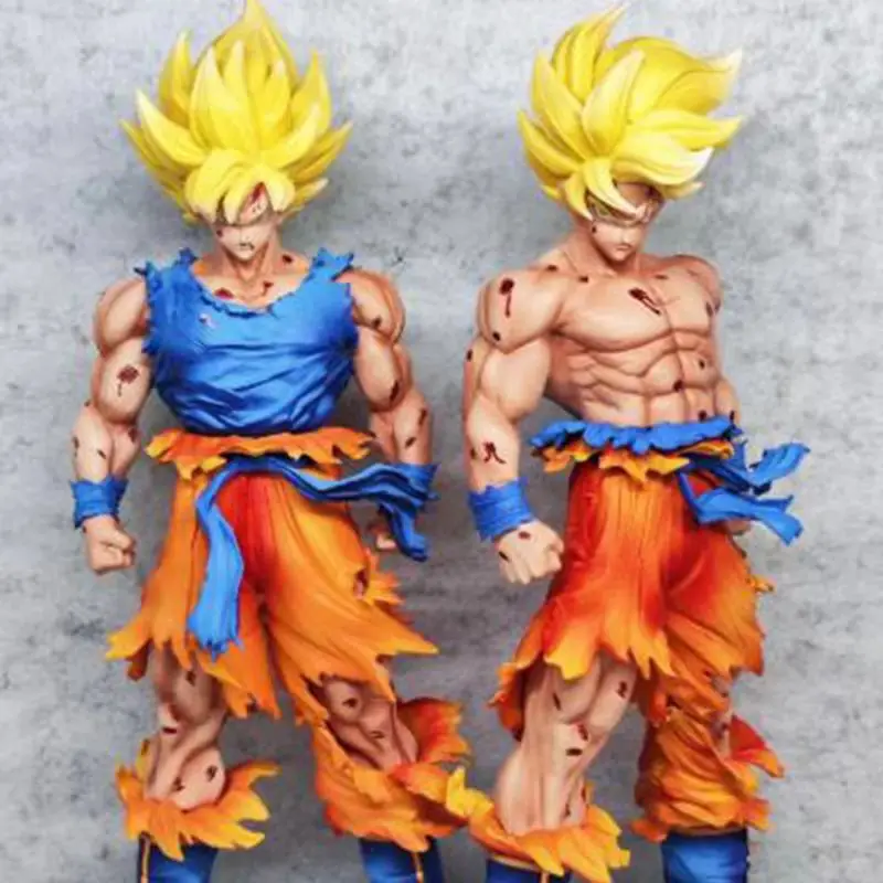 جديد لعبة دراغون بول أنيمي شخصية سوبر سايان جوكو Jmy نسخة بولي كلوريد الفينيل عمل نموذج لجسم تمثال الديكور الحلي لعبة