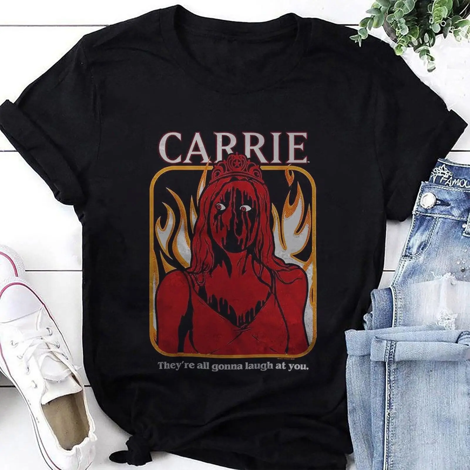 Carrie Horror Movie They  39 re All Gonna Laugh At You T-Shirt  Carrie Shirt Fan