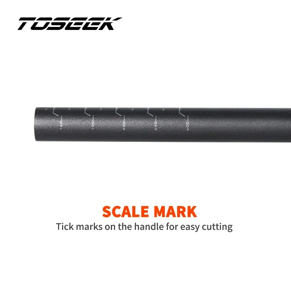 TOSEEK 31.8MM Mtb Handlebar Full Carbon Bicycle Handlebar 640/660/680/700/720/740/760/780mm 8 Degree Mountain Bike Handlebars