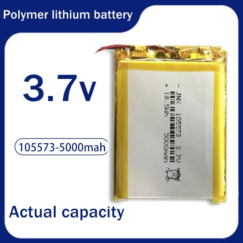 3.7 فولت 5000 مللي أمبير 105573   بطارية ليثيوم بوليمر ليثيوم أيون قابلة لإعادة الشحن لنظام تحديد المواقع PSP DVD PAD الكتاب الإلكتروني الكمبيوتر اللوحي قوة البنك لعبة الفيديو 105573