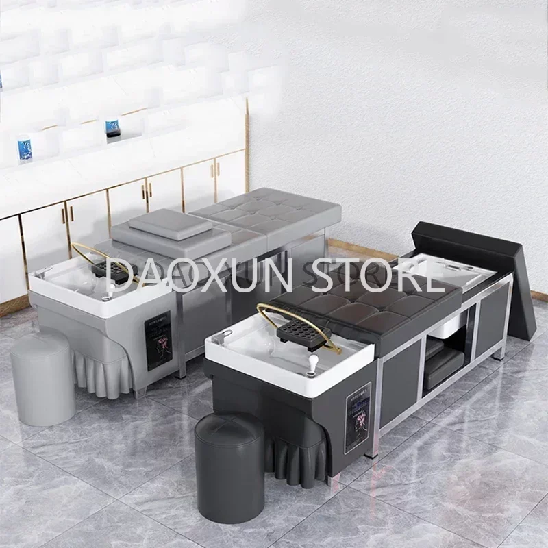 

Foot Basin Hair Washing Bed Japanese Comfort Massage Head Spa Shampoo Chair Salon Luxury Behandelstoel Salon Equipment MQ50SC