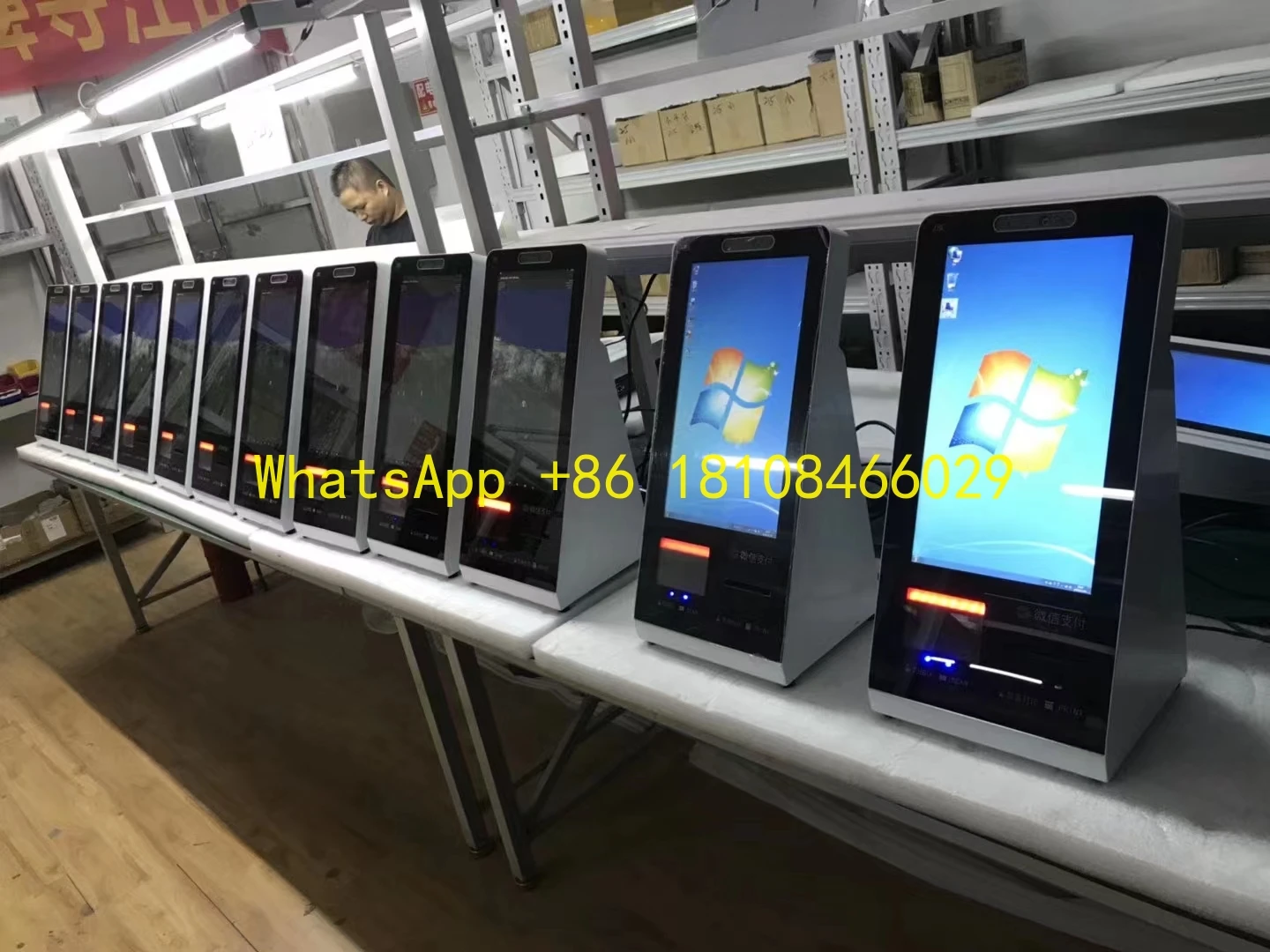 

Платежный киоск Супермаркет Самообслуживание Киоск заказа Custom OEM ODM Self Check Out