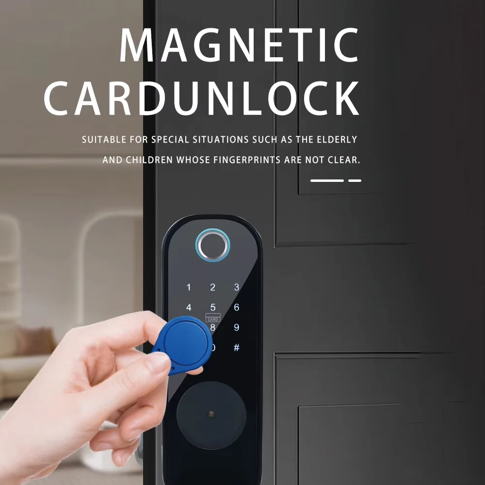 TYSH Tuya Smart WiFi Remote Lock Serratura elettronica digitale impermeabile con accesso con impronta digitale per uso domestico o alberghiero