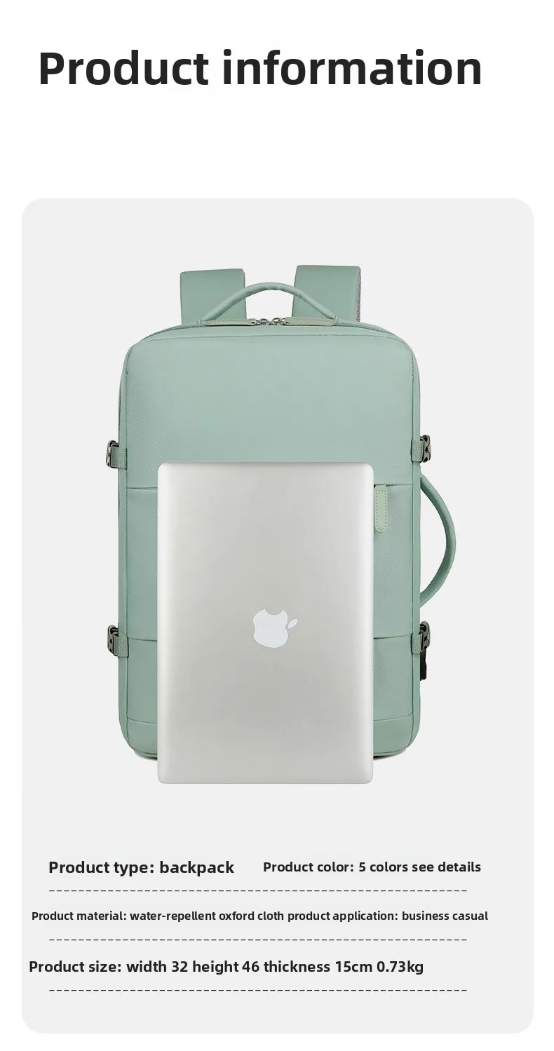 2025 Heren Damestas Grote capaciteit Reis Multifunctionele rugzak met schoenenopslag Meerlaags Droge en natte scheiding Waterdicht