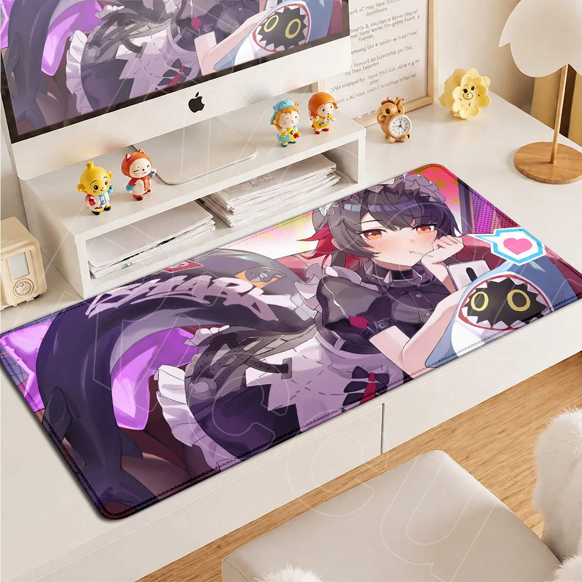 Mouse Pad Zenless Zone Zero ZZZ Desktop Decoration Carpet Large Sexy Girl Ellen Joe Game Stitch Edge Mauspads Rubber Accessories