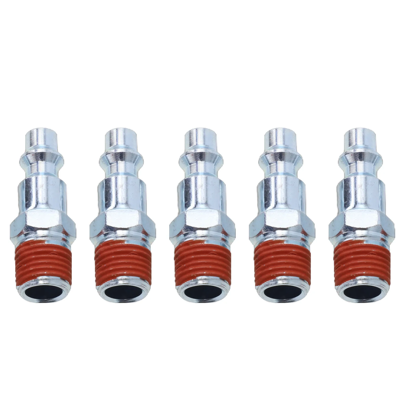 Imagem -02 - Male Air Line Fitting Mangueira Compressor Quick Release Connector Rosca Externa Macho Plug Power Tool Parts Pcs