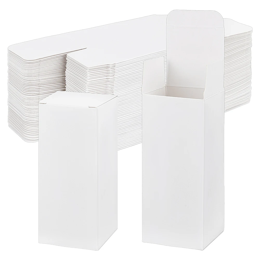 60 Packs White Tuck Top Boxes 2x2x4.7 Inch Paperboard Gift Boxes Bulk for Birthday Christmas Party Gifts Homemade and Business