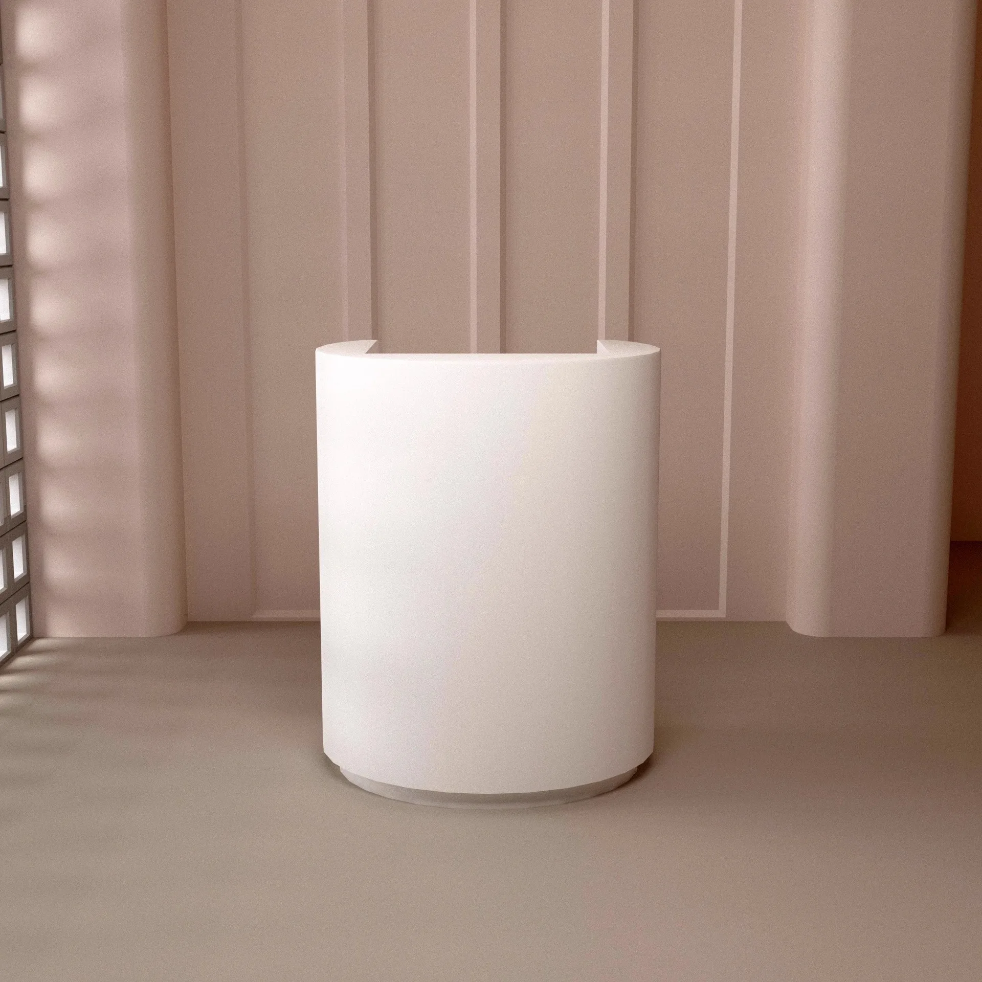 Meja resepsionis perusahaan, meja resepsionis salon kecantikan, konter putih, halaman pembayaran, sederhana, modern, bar melengkung