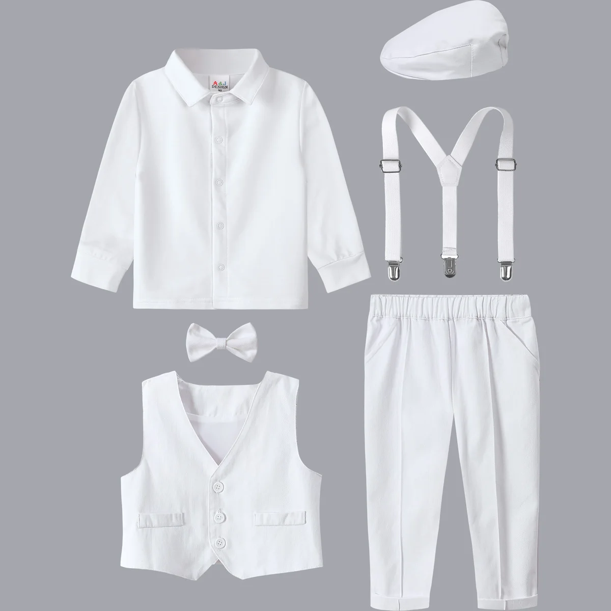 Baby Boy Baptism Outfit Toddler Easter Party Wedding Suit Infant Formal Gentleman Clothing Set Ceremony Photo shoot Tuxedo