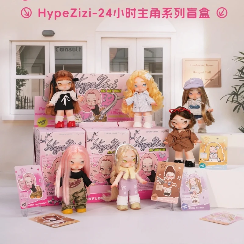 LuckyLoop HypeZizi 24H Hero Collectible Doll Blind Box Trendy Toy Surprise Gift for Collection Cute Desktop Display Anime Style