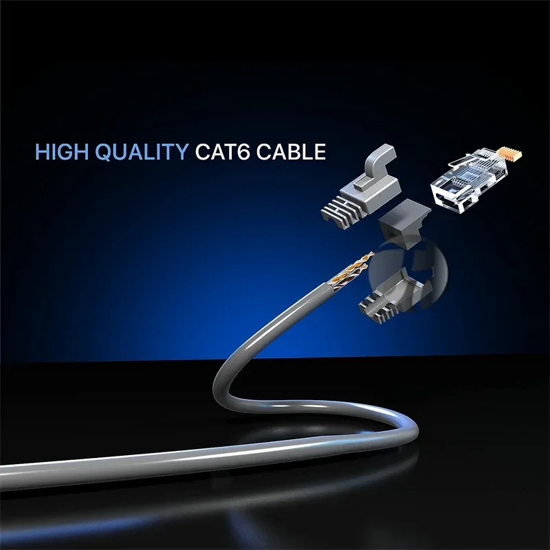 ethernet cable Cat6 CAT5 RJ45 Network LAN Ethernet Cable Computer UTP Patch Cord 5M/10m/20m/50m Patch Cord for Laptop Router RJ4