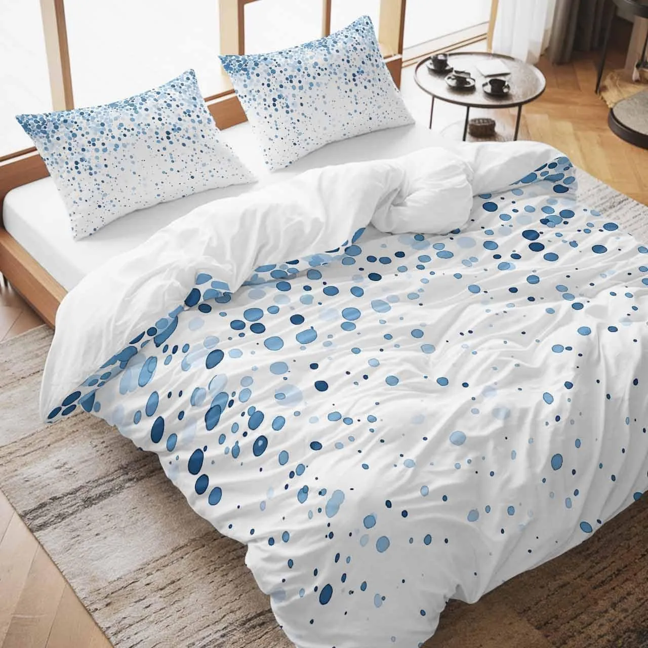 

2/3pcs bedding set Digital Print Comfortable Duvet Cover for Home Bedroom Decoration, 1 Duvet Cover and 2pillowcase with Zippers