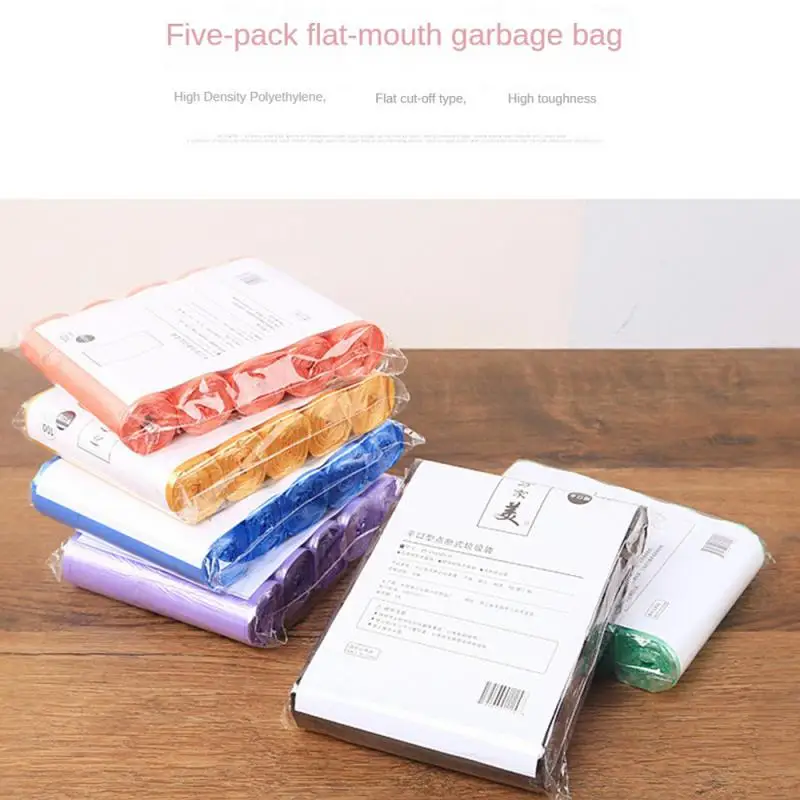 Flat Mouth Garbage Bag Commercial Degradable Thickening Point-break Type Security Home Daily Necessities Thickened Garbage Bag