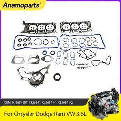 Engine Parts Overhaul Full Gasket Set Kit Fit 3.6 L For 11-16 Chrysler Dodge Grand Caravan Ram VW 3.6L V6 DOHC HS26541PT CS26541