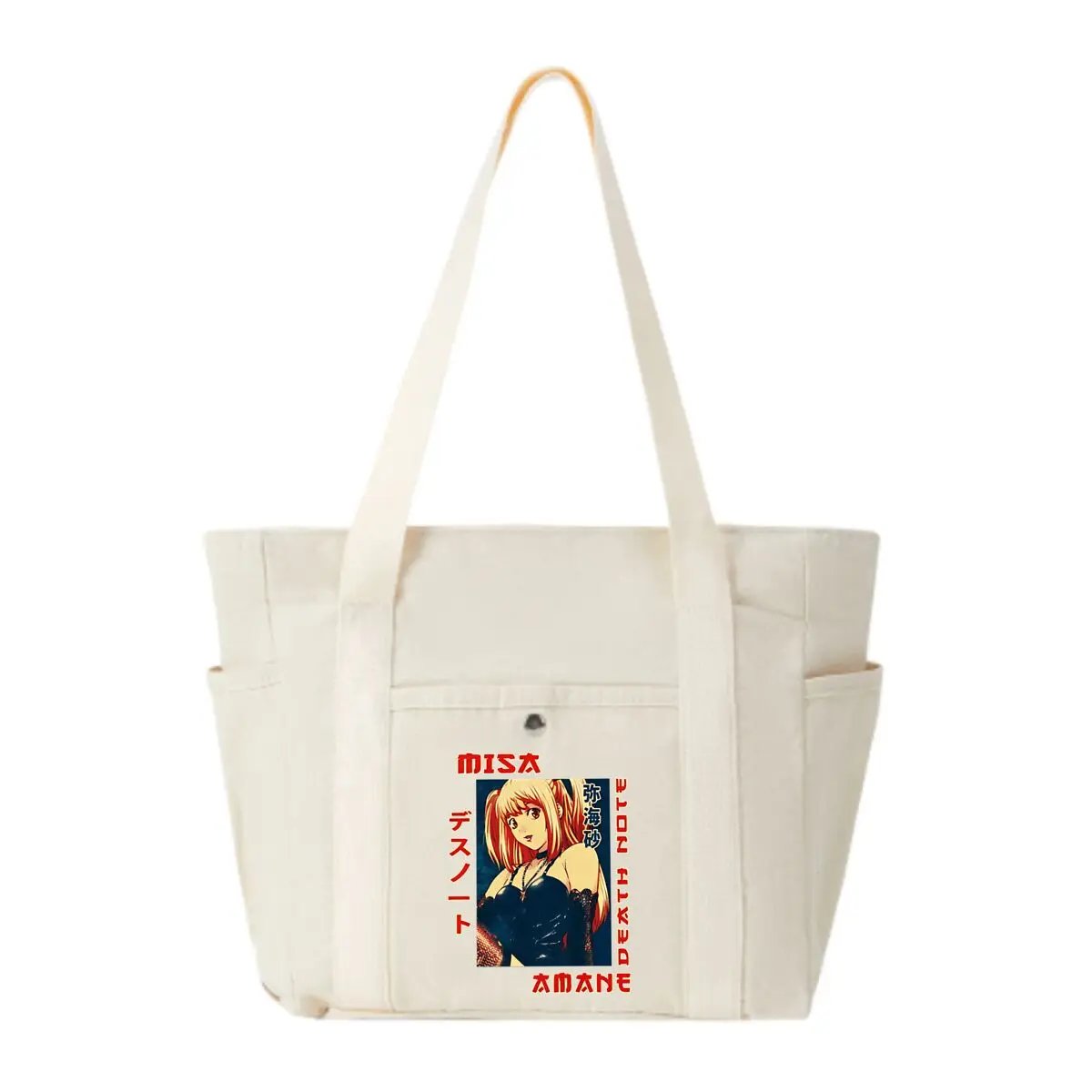 

Death Note Аниме Манга Дизайн персонажей Холст Большая сумка с несколькими карманами Легкая повседневная дорожная сумка