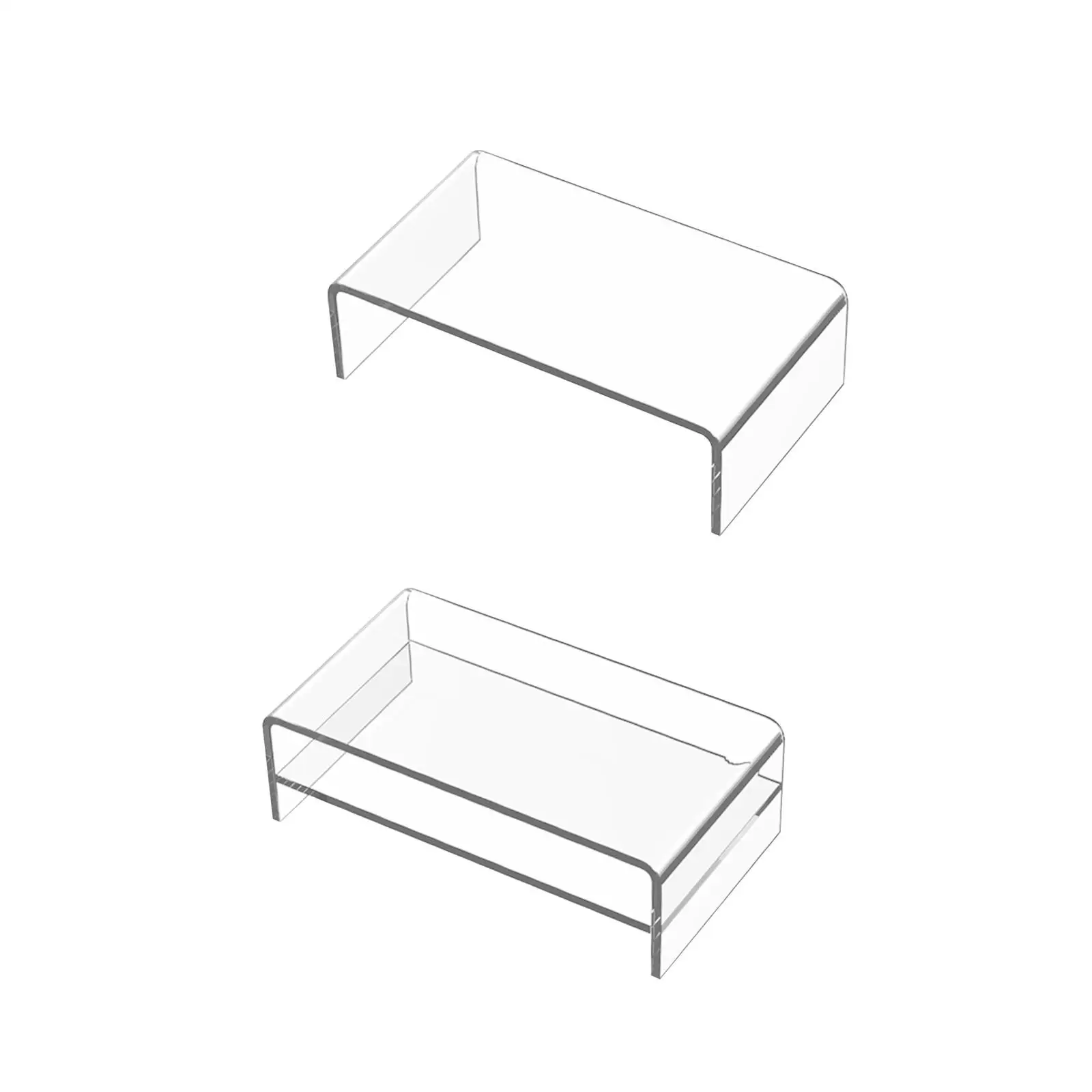 Laptop Desktop Stand Riser Laptop Rack Clear Lightweight Display Riser Showcase Fixtures Laptop Stand Holder for Travel Lap Home